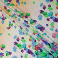 Pastel Multicolor Ombre Floral Fabric