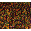Plum Purple Floral Bouquet Synthetic Blended Velvet Fabric