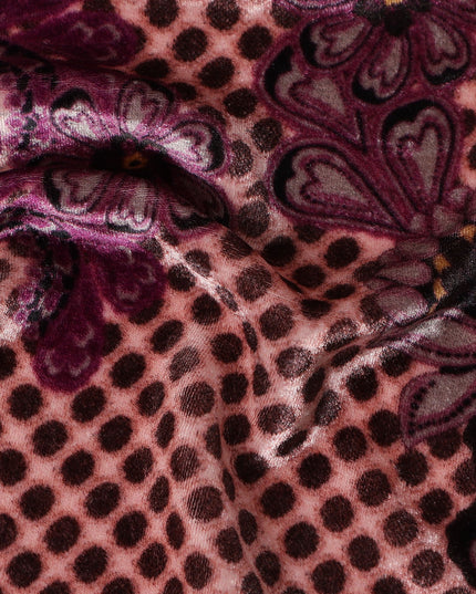 Rose Blush Pink Paisley Floral Fabric