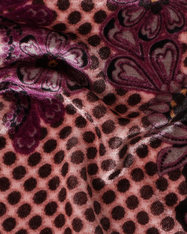 Rose Blush Pink Paisley Floral Fabric