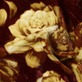 Burgundy Red Tonal Rose Synthetic Blended Velvet Fabric
