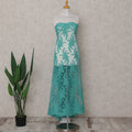 Teal Emerald Floral Tulle Fabric 140cm China