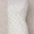 White Polka Dot Tulle Fabric 140cm Korea