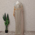 Sage Green to Rose Gold Ombre Ombre Chantilly Saree - D31688