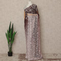 Slate Blue to Yellow Ombre Ombre Chantilly Saree - D31639