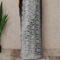 Black Grey Ombre French Chantilly Lace Saree 5.5 Meters Length 110 Cms Width Premium Floral Lace Fabric Soft Sheer Elegant Draping Party Wear Saree Fabric France Origin-D28675 Regal Fabrics