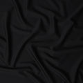 Jet Black Wool Blend Suiting Fabric 150cm
