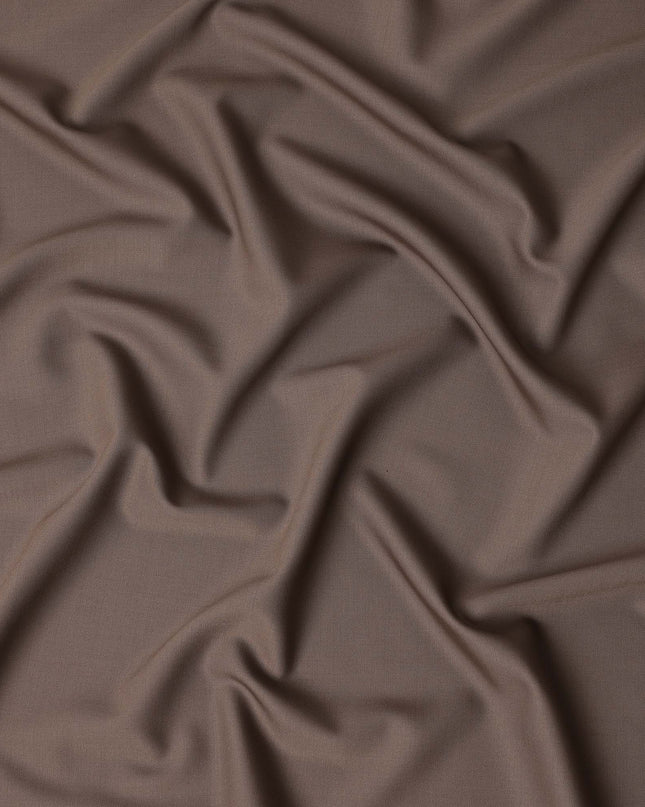 Taupe Brown Premium Blended Poly Wool Suiting Fabric 150 Cm Width Durable Breathable Soft Finish Wrinkle Resistant Material For Suits Blazers Trousers Formal Tailoring Fabric Made In India-D28838 Regal Fabrics