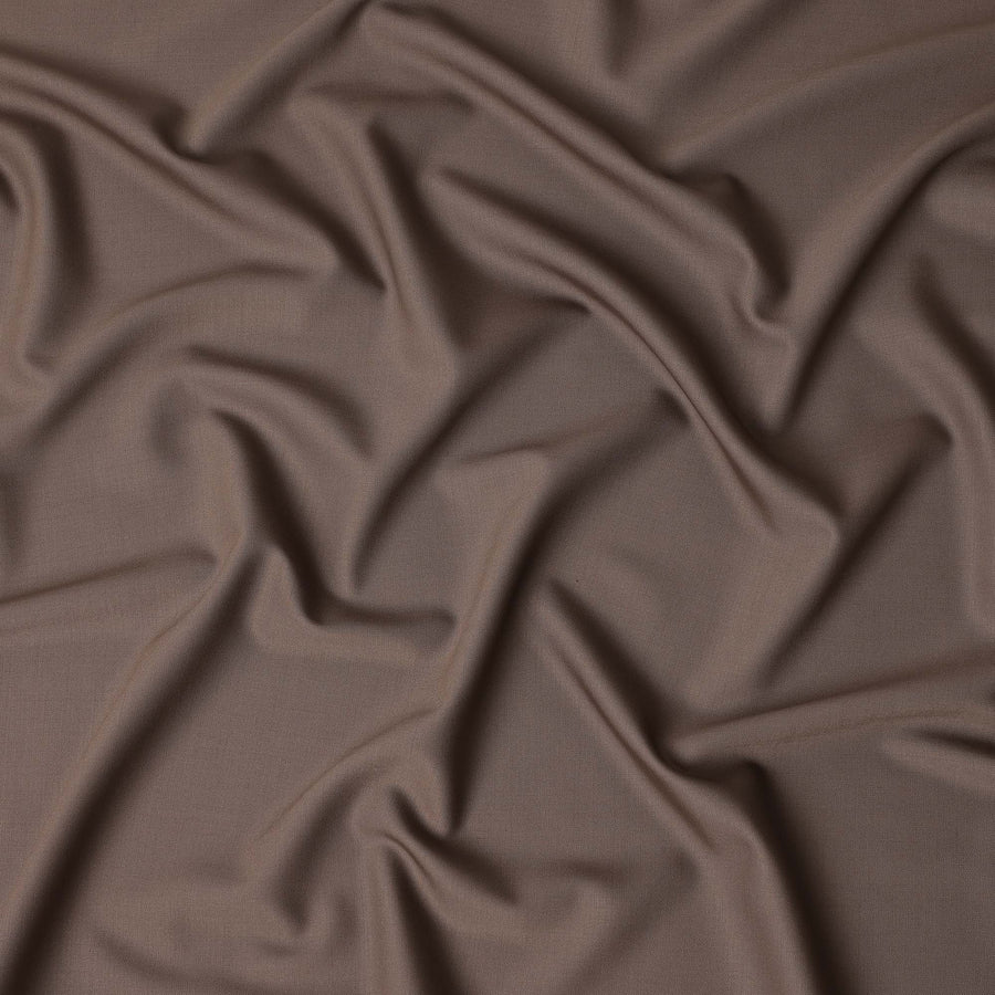 Taupe Brown Premium Blended Poly Wool Suiting Fabric 150 Cm Width Durable Breathable Soft Finish Wrinkle Resistant Material For Suits Blazers Trousers Formal Tailoring Fabric Made In India-D28838 Regal Fabrics