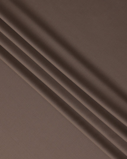 Taupe Brown Premium Blended Poly Wool Suiting Fabric 150 Cm Width Durable Breathable Soft Finish Wrinkle Resistant Material For Suits Blazers Trousers Formal Tailoring Fabric Made In India-D28838 Regal Fabrics