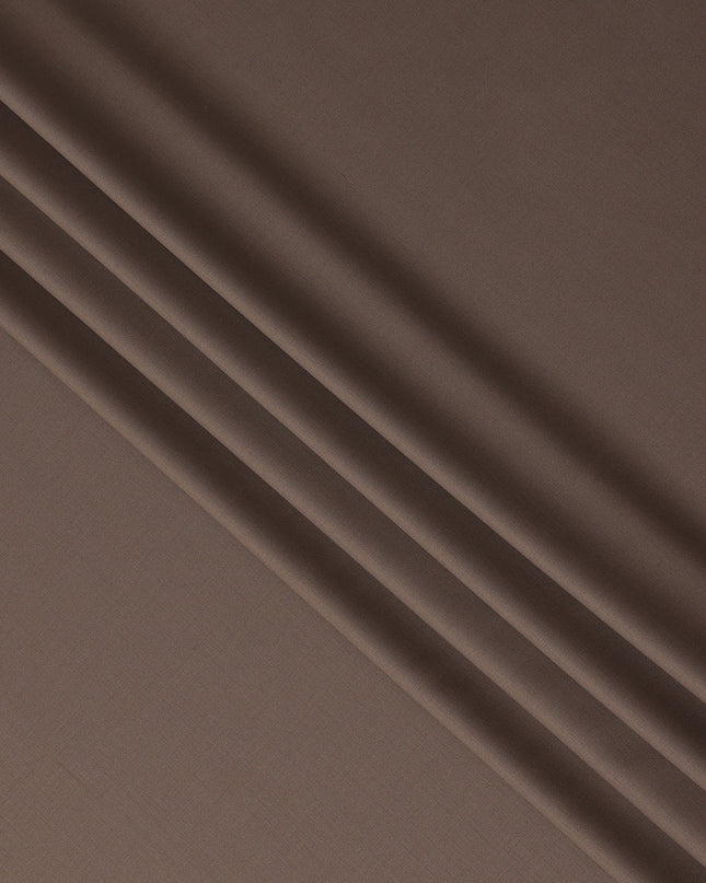 Taupe Brown Premium Blended Poly Wool Suiting Fabric 150 Cm Width Durable Breathable Soft Finish Wrinkle Resistant Material For Suits Blazers Trousers Formal Tailoring Fabric Made In India-D28838 Regal Fabrics