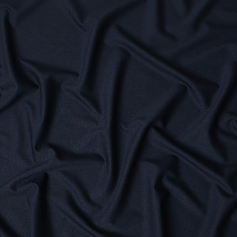 Navy Blue Premium Blended Poly Wool Suiting Fabric 150 Cm Width Durable Breathable Soft Finish Wrinkle Resistant Material For Suits Blazers Trousers Formal Tailoring Fabric Made In India-D28846 Regal Fabrics