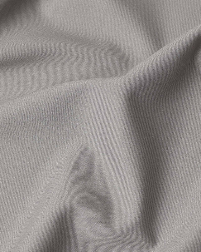 Light Grey Premium Blended Poly Wool Suiting Fabric 150 Cm Width Durable Breathable Soft Finish Wrinkle Resistant Material For Suits Blazers Trousers Formal Tailoring Fabric Made In India-D28832 Regal Fabrics