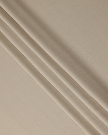 Ivory Beige Premium Blended Poly Wool Suiting Fabric 150 Cm Width Durable Breathable Soft Finish Wrinkle Resistant Material For Suits Blazers Trousers Formal Tailoring Fabric Made In India-D28849 Regal Fabrics