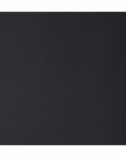 Charcoal Black Premium Blended Poly Wool Suiting Fabric 150 Cm Width Durable Breathable Soft Finish Wrinkle Resistant Material For Suits Blazers Trousers Formal Tailoring Fabric Made In India-D28847 Regal Fabrics