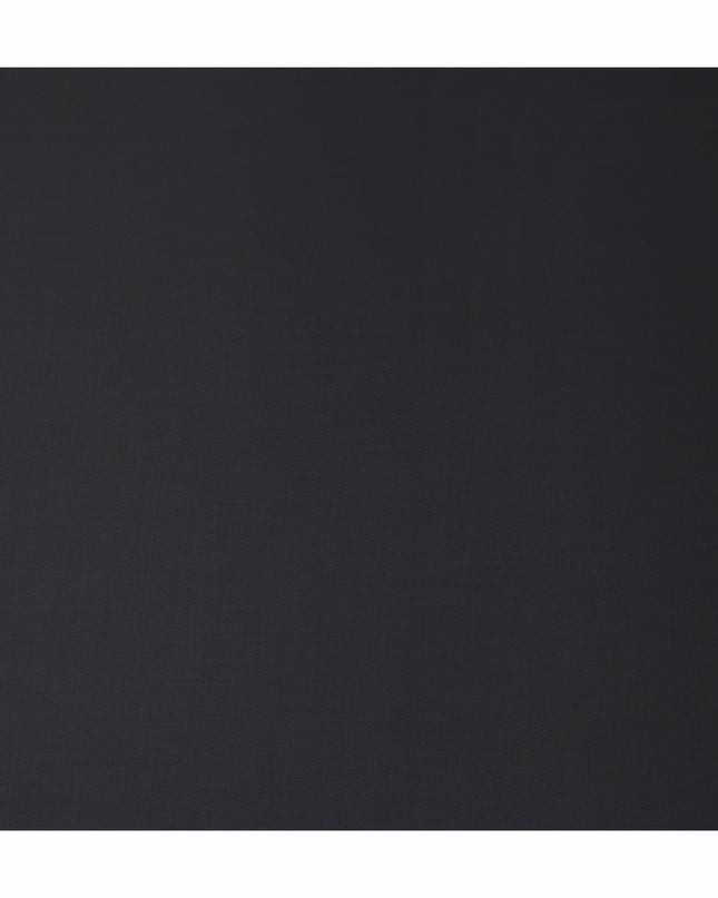 Charcoal Black Premium Blended Poly Wool Suiting Fabric 150 Cm Width Durable Breathable Soft Finish Wrinkle Resistant Material For Suits Blazers Trousers Formal Tailoring Fabric Made In India-D28847 Regal Fabrics