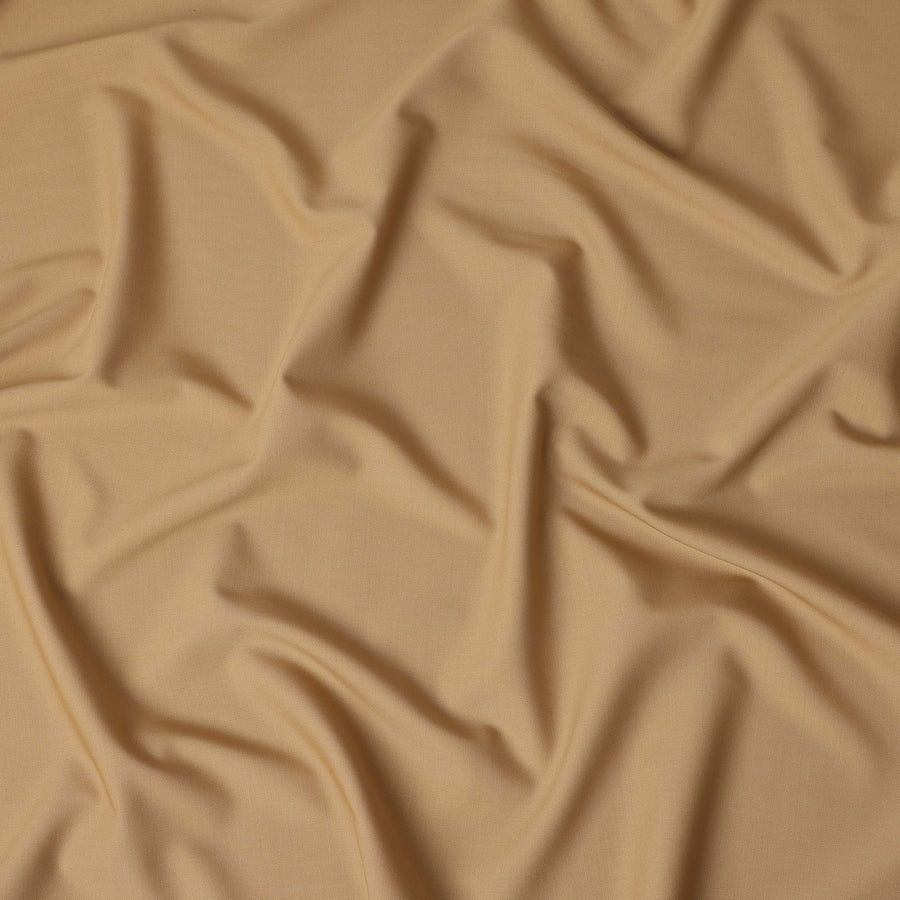 Camel Beige Premium Blended Poly Wool Suiting Fabric 150 Cm Width Durable Breathable Soft Finish Wrinkle Resistant Material For Suits Blazers Trousers Formal Tailoring Fabric Made In India-D28842 Regal Fabrics