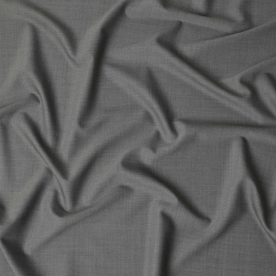 Ash Grey Premium Blended Poly Wool Suiting Fabric 150 Cm Width Durable Breathable Soft Finish Wrinkle Resistant Material For Suits Blazers Trousers Formal Tailoring Fabric Made In India-D28837 Regal Fabrics