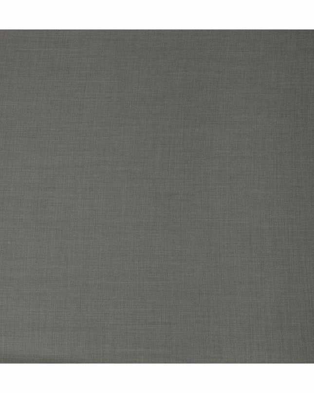 Ash Grey Premium Blended Poly Wool Suiting Fabric 150 Cm Width Durable Breathable Soft Finish Wrinkle Resistant Material For Suits Blazers Trousers Formal Tailoring Fabric Made In India-D28837 Regal Fabrics