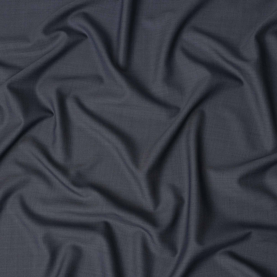 Dark Slate Blue Premium Blended Poly Wool Suiting Fabric 150 Cm Width Durable Breathable Soft Finish Wrinkle Resistant Material For Suits Blazers Trousers Formal Tailoring Fabric Made In India-D28848 Regal Fabrics