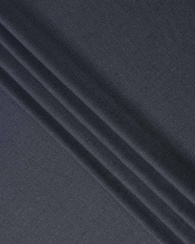 Dark Slate Blue Premium Blended Poly Wool Suiting Fabric 150 Cm Width Durable Breathable Soft Finish Wrinkle Resistant Material For Suits Blazers Trousers Formal Tailoring Fabric Made In India-D28848 Regal Fabrics