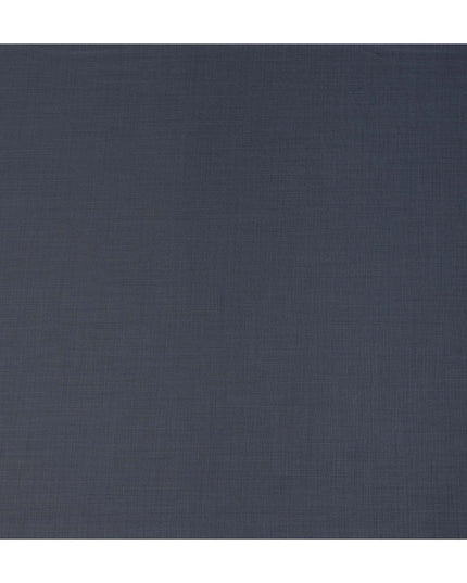 Dark Slate Blue Premium Blended Poly Wool Suiting Fabric 150 Cm Width Durable Breathable Soft Finish Wrinkle Resistant Material For Suits Blazers Trousers Formal Tailoring Fabric Made In India-D28848 Regal Fabrics