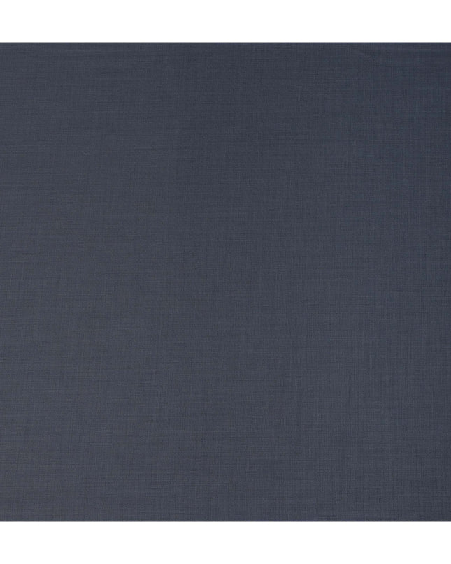 Dark Slate Blue Premium Blended Poly Wool Suiting Fabric 150 Cm Width Durable Breathable Soft Finish Wrinkle Resistant Material For Suits Blazers Trousers Formal Tailoring Fabric Made In India-D28848 Regal Fabrics