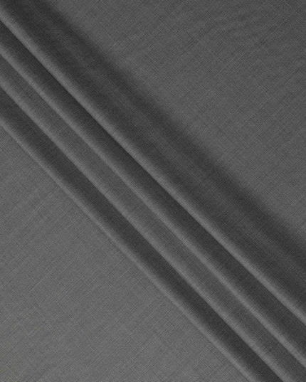 Slate Grey Premium Blended Poly Wool Suiting Fabric 150 Cm Width Durable Breathable Soft Finish Wrinkle Resistant Material For Suits Blazers Trousers Formal Tailoring Fabric Made In India-D28840 Regal Fabrics