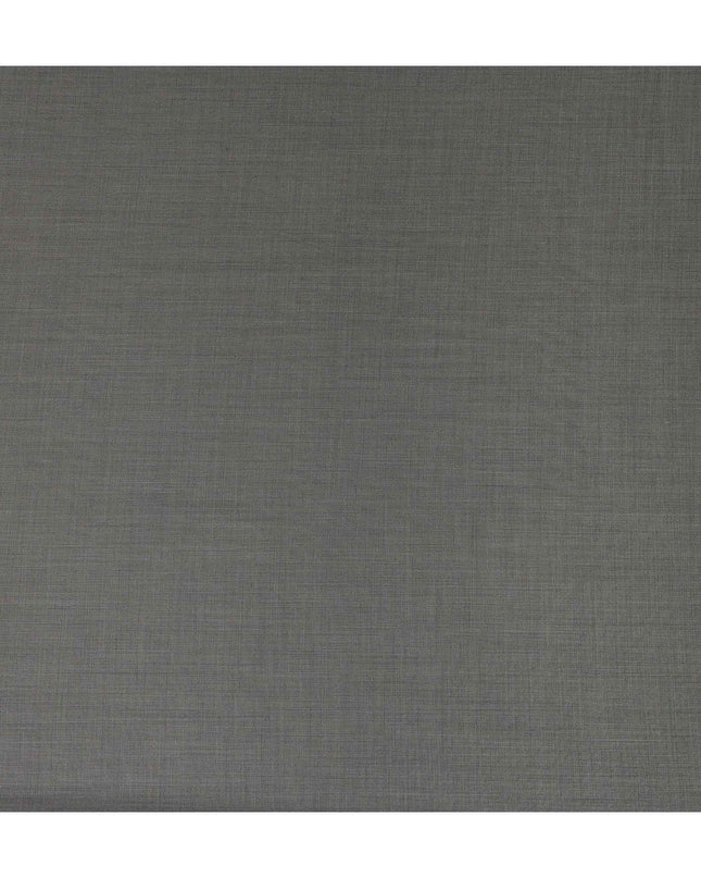 Slate Grey Premium Blended Poly Wool Suiting Fabric 150 Cm Width Durable Breathable Soft Finish Wrinkle Resistant Material For Suits Blazers Trousers Formal Tailoring Fabric Made In India-D28840 Regal Fabrics