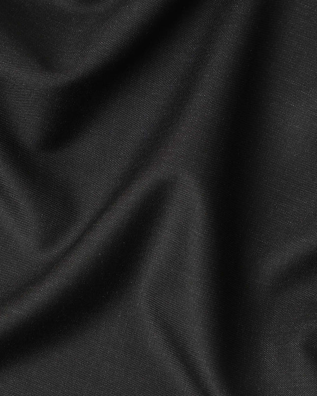 Charcoal Black Premium Blended Poly Wool Suiting Fabric 150 Cm Width Smooth Finish Durable Breathable Wrinkle Resistant Fabric For Suits Blazers Trousers Formal Wear Made In India-D28861 Regal Fabrics