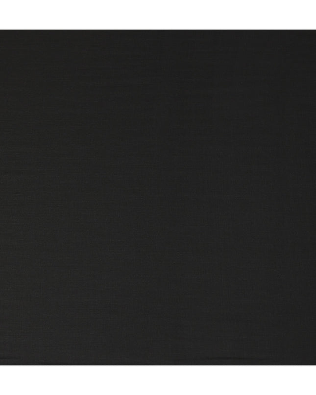 Charcoal Black Premium Blended Poly Wool Suiting Fabric 150 Cm Width Smooth Finish Durable Breathable Wrinkle Resistant Fabric For Suits Blazers Trousers Formal Wear Made In India-D28861 Regal Fabrics