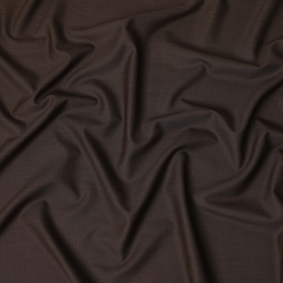 Brown Premium Blended Poly Wool Suiting Fabric 150 Cm Width Durable Breathable Soft Texture Wrinkle Resistant Material For Suits Blazers Trousers Formal Wear Tailoring Fabric Made In India-D28828 Regal Fabrics