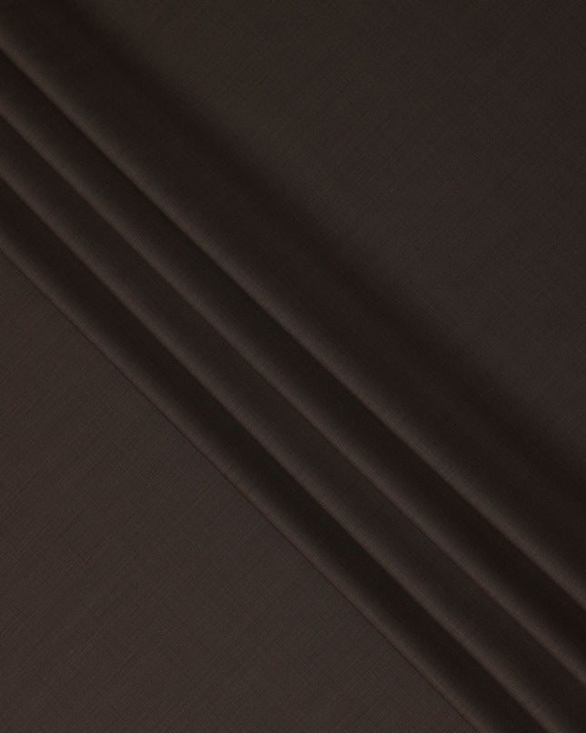 Brown Premium Blended Poly Wool Suiting Fabric 150 Cm Width Durable Breathable Soft Texture Wrinkle Resistant Material For Suits Blazers Trousers Formal Wear Tailoring Fabric Made In India-D28828 Regal Fabrics