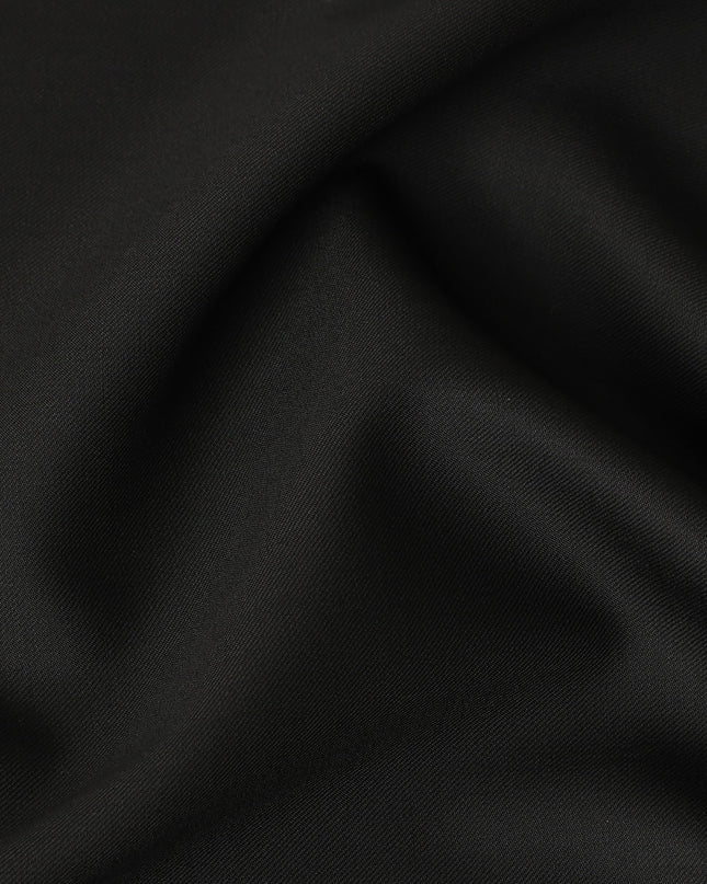 Black Premium Blended Poly Wool Suiting Fabric 150 Cm Width Durable Breathable Soft Finish Wrinkle Resistant Material For Suits Blazers Trousers Formal Tailoring Fabric Made In India-D28836 Regal Fabrics