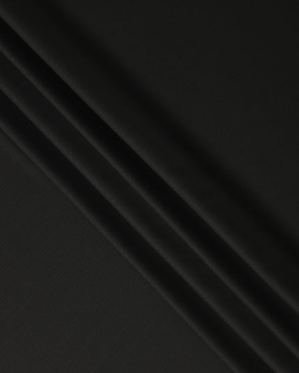 Black Premium Blended Poly Wool Suiting Fabric 150 Cm Width Durable Breathable Soft Finish Wrinkle Resistant Material For Suits Blazers Trousers Formal Tailoring Fabric Made In India-D28836 Regal Fabrics