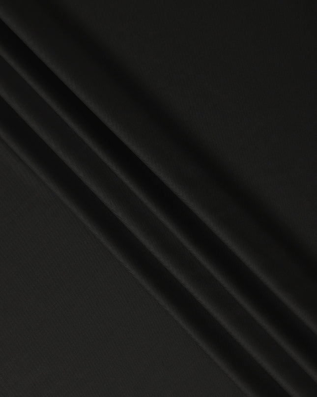 Black Premium Blended Poly Wool Suiting Fabric 150 Cm Width Durable Breathable Soft Finish Wrinkle Resistant Material For Suits Blazers Trousers Formal Tailoring Fabric Made In India-D28836 Regal Fabrics