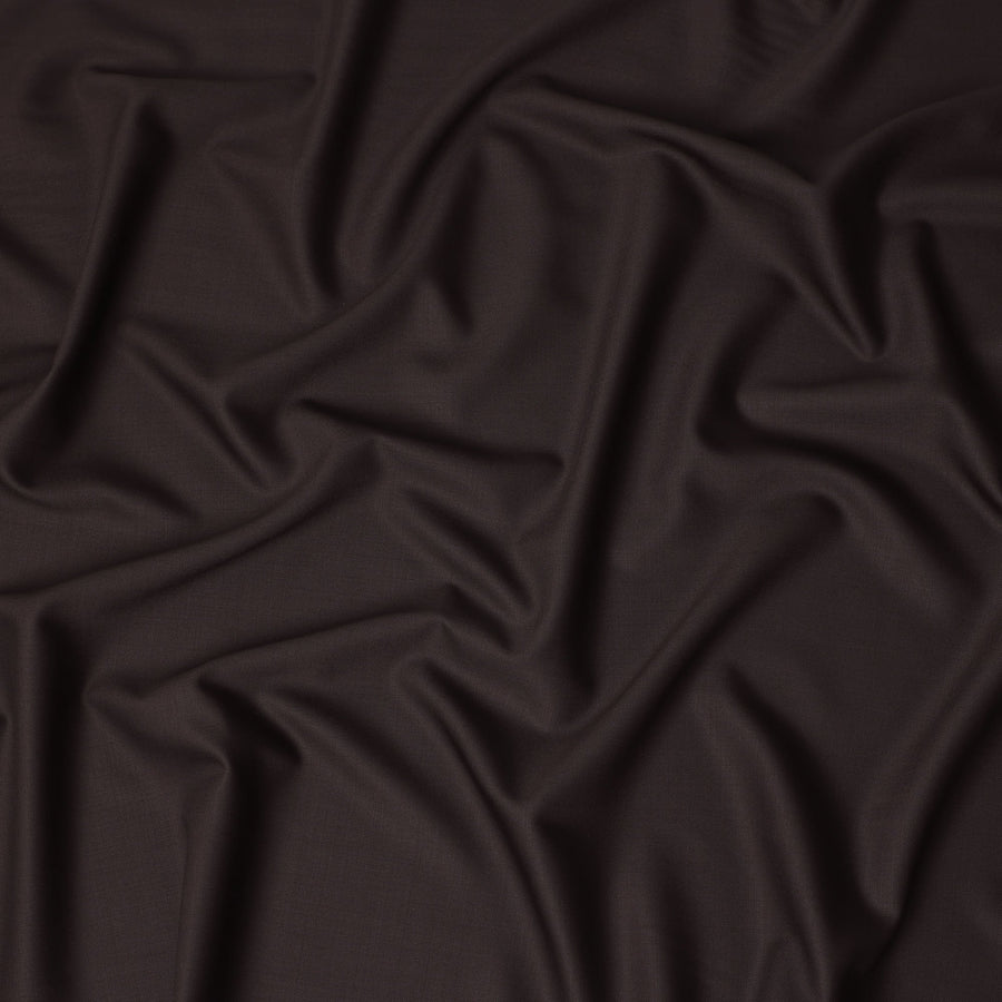 Dark Brown Premium Blended Poly Wool Suiting Fabric 150 Cm Width Durable Breathable Soft Finish Wrinkle Resistant Material For Suits Blazers Trousers Formal Tailoring Fabric Made In India-D28830 Regal Fabrics
