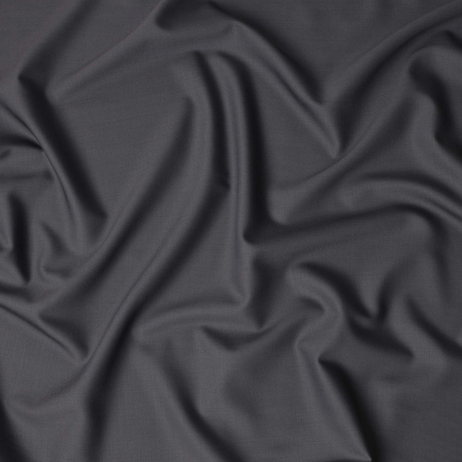 Steel Grey Premium Blended Poly Wool Suiting Fabric 150 Cm Width Durable Breathable Soft Finish Wrinkle Resistant Material For Suits Blazers Trousers Formal Tailoring Fabric Made In India-D28833 Regal Fabrics