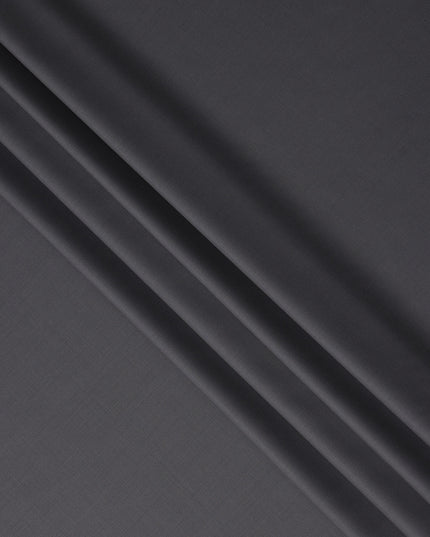 Steel Grey Premium Blended Poly Wool Suiting Fabric 150 Cm Width Durable Breathable Soft Finish Wrinkle Resistant Material For Suits Blazers Trousers Formal Tailoring Fabric Made In India-D28833 Regal Fabrics