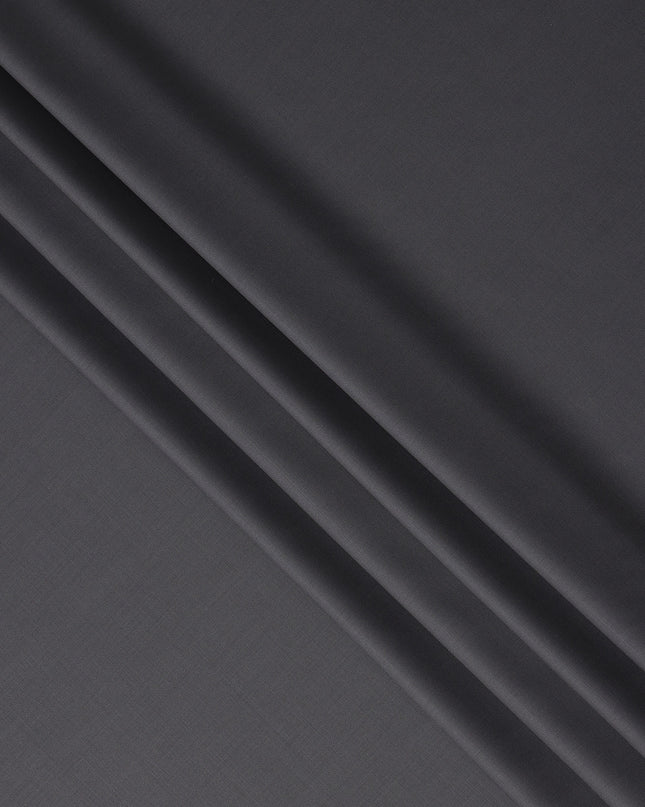 Steel Grey Premium Blended Poly Wool Suiting Fabric 150 Cm Width Durable Breathable Soft Finish Wrinkle Resistant Material For Suits Blazers Trousers Formal Tailoring Fabric Made In India-D28833 Regal Fabrics