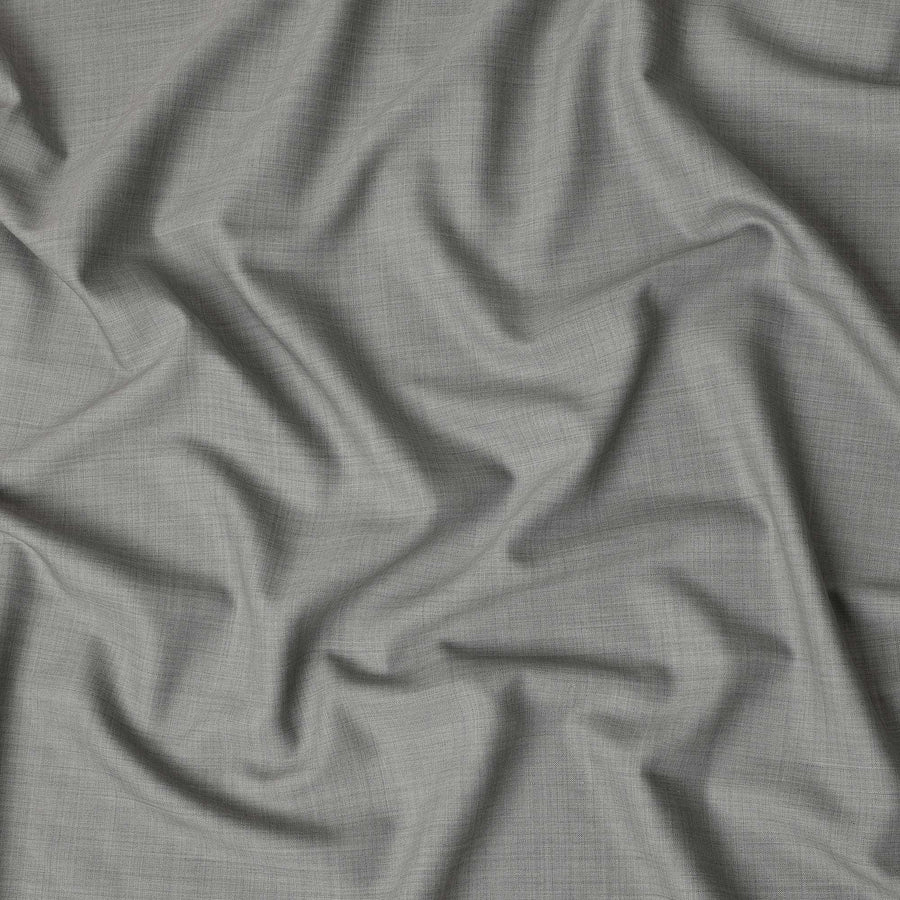 Heather Grey Premium Blended Poly Wool Suiting Fabric 150 Cm Width Durable Breathable Soft Finish Wrinkle Resistant Material For Suits Blazers Trousers Formal Tailoring Fabric Made In India-D28845 Regal Fabrics