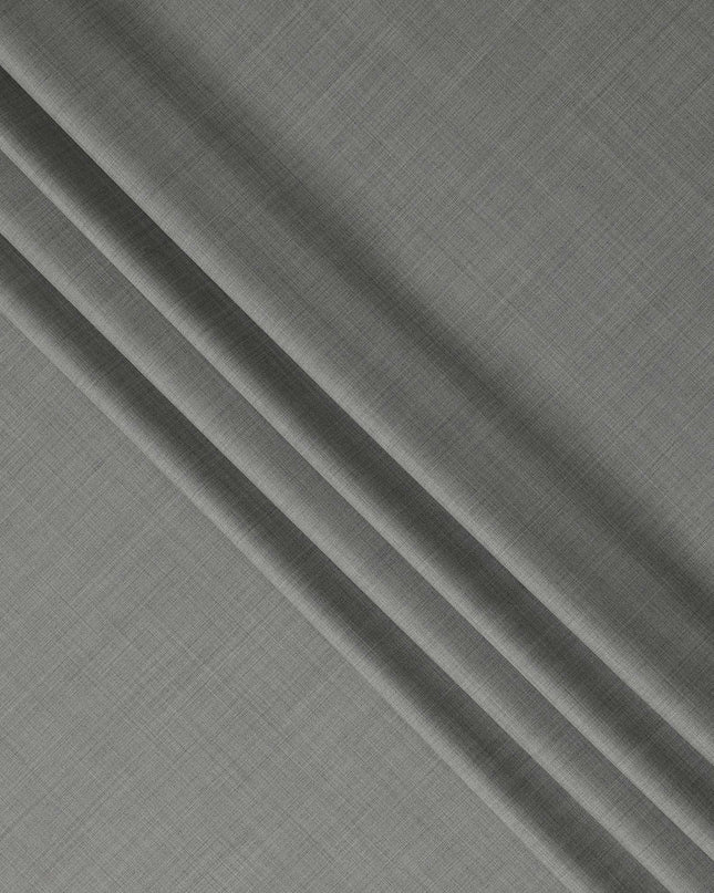 Heather Grey Premium Blended Poly Wool Suiting Fabric 150 Cm Width Durable Breathable Soft Finish Wrinkle Resistant Material For Suits Blazers Trousers Formal Tailoring Fabric Made In India-D28845 Regal Fabrics