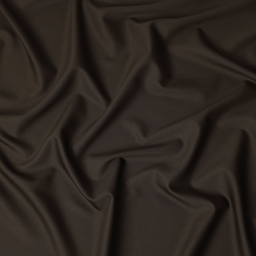 Coffee Brown Premium Blended Poly Wool Suiting Fabric 150 Cm Width Durable Breathable Soft Finish Wrinkle Resistant Material For Suits Blazers Trousers Formal Tailoring Fabric Made In India-D28831 Regal Fabrics
