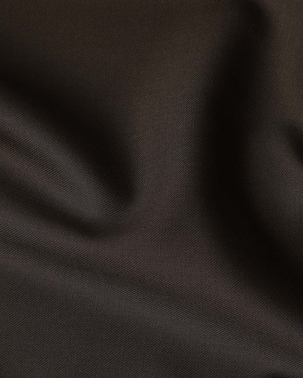 Coffee Brown Premium Blended Poly Wool Suiting Fabric 150 Cm Width Durable Breathable Soft Finish Wrinkle Resistant Material For Suits Blazers Trousers Formal Tailoring Fabric Made In India-D28831 Regal Fabrics