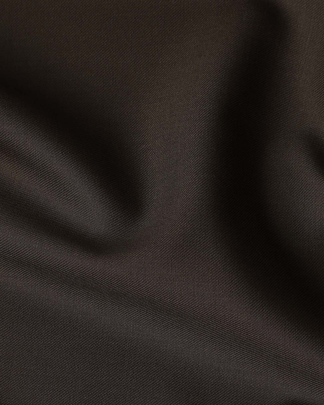 Coffee Brown Premium Blended Poly Wool Suiting Fabric 150 Cm Width Durable Breathable Soft Finish Wrinkle Resistant Material For Suits Blazers Trousers Formal Tailoring Fabric Made In India-D28831 Regal Fabrics