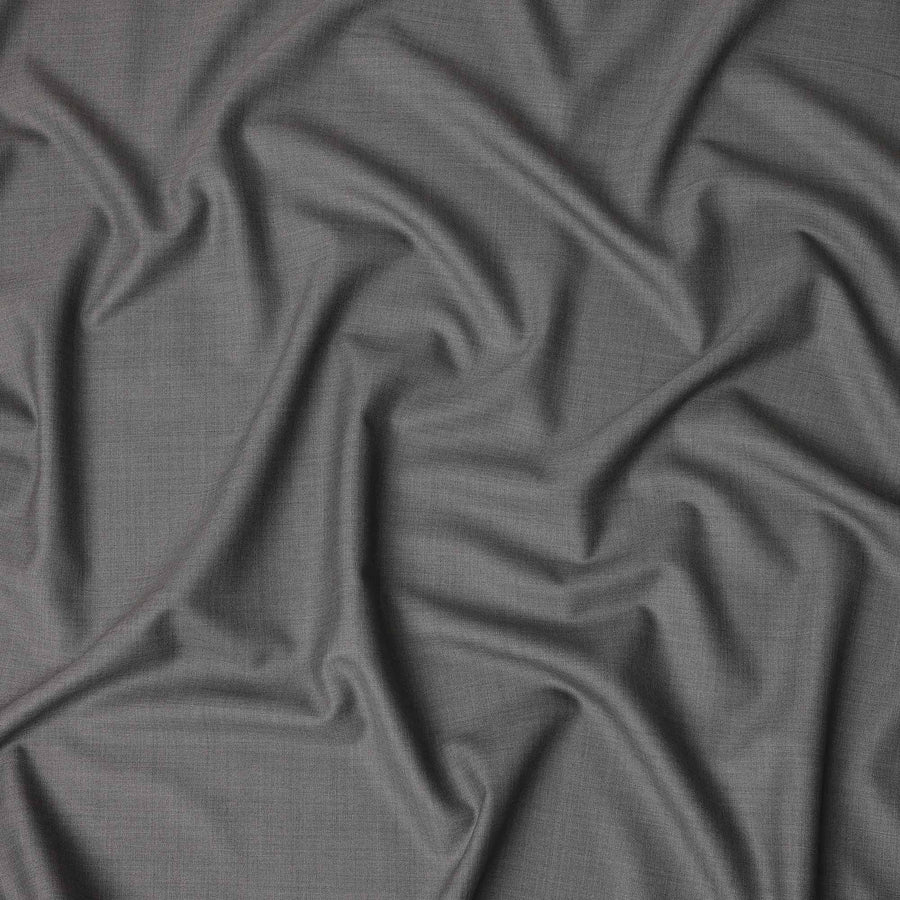 Silver Grey Premium Blended Poly Wool Suiting Fabric 150 Cm Width Durable Breathable Soft Finish Wrinkle Resistant Material For Suits Blazers Trousers Formal Tailoring Fabric Made In India-D28839 Regal Fabrics