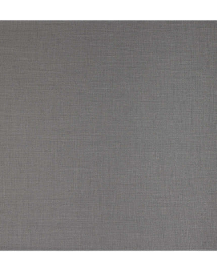 Silver Grey Premium Blended Poly Wool Suiting Fabric 150 Cm Width Durable Breathable Soft Finish Wrinkle Resistant Material For Suits Blazers Trousers Formal Tailoring Fabric Made In India-D28839 Regal Fabrics