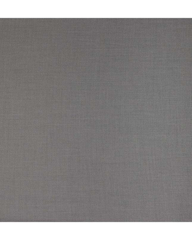 Silver Grey Premium Blended Poly Wool Suiting Fabric 150 Cm Width Durable Breathable Soft Finish Wrinkle Resistant Material For Suits Blazers Trousers Formal Tailoring Fabric Made In India-D28839 Regal Fabrics