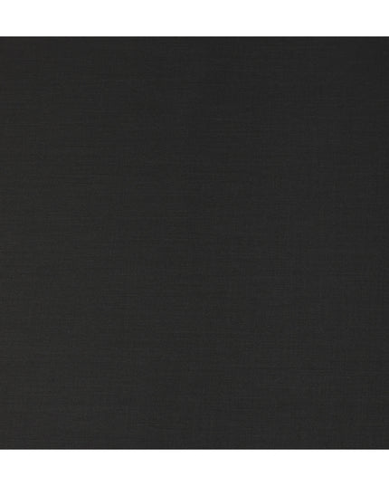 Jet Black Premium Blended Poly Wool Suiting Fabric 150 Cm Width Durable Breathable Soft Finish Wrinkle Resistant Material For Suits Blazers Trousers Formal Tailoring Fabric Made In India-D28843 Regal Fabrics