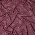 Wine Maroon Metallic Floral Botanical Printed Pure Silk Crepe Fabric Soft Draping Lightweight Dress Material 140 Cms Width India Origin-D28822 Regal Fabrics